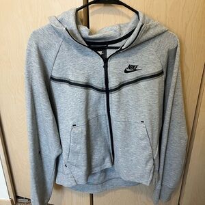 Nike Heather Gray Full-Zip Hoodie